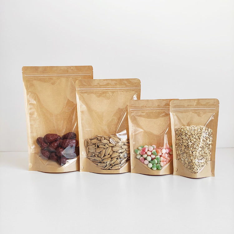 Resealable Bags with Transparent Front (Ziplock) – Brown – 10x15 (25 pcs)