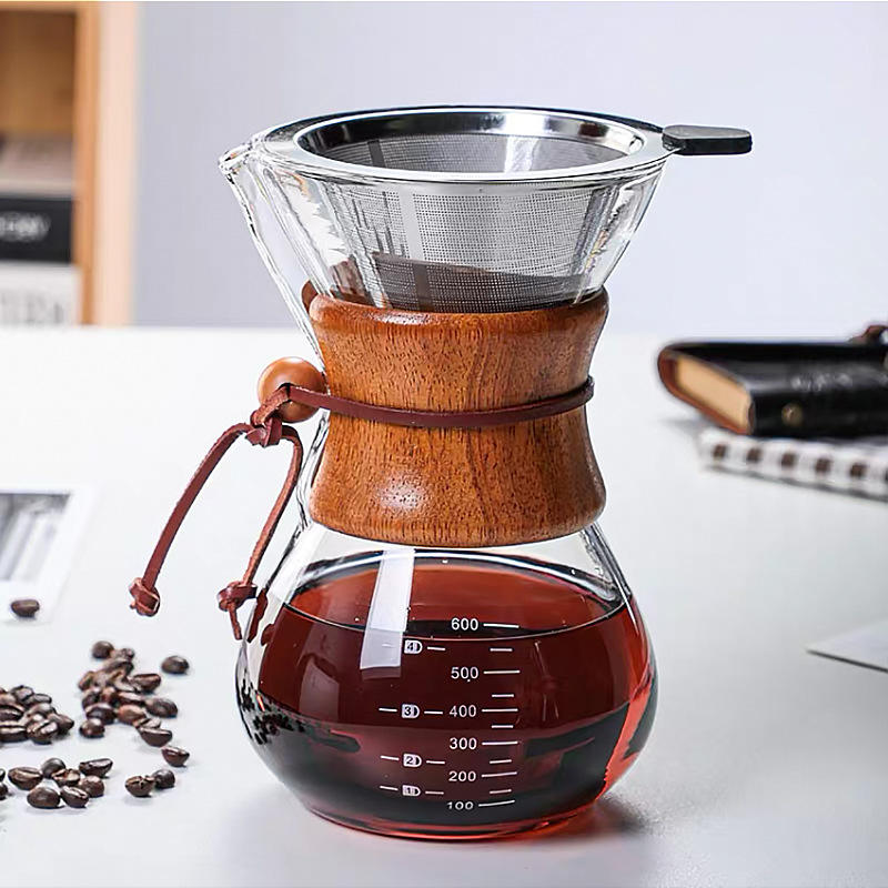 Pour Over Koffieset 600 ml met RVS Filter