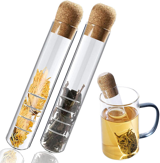 Glazen Thee-Infuser met Kurk – Voor Losse Thee