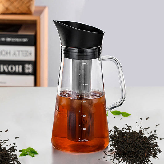 Glazen Cold Brew Kan met RVS Filter – 1,5 Liter