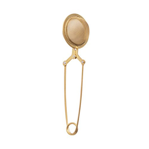 Gouden RVS Theeklem voor Losse Thee
