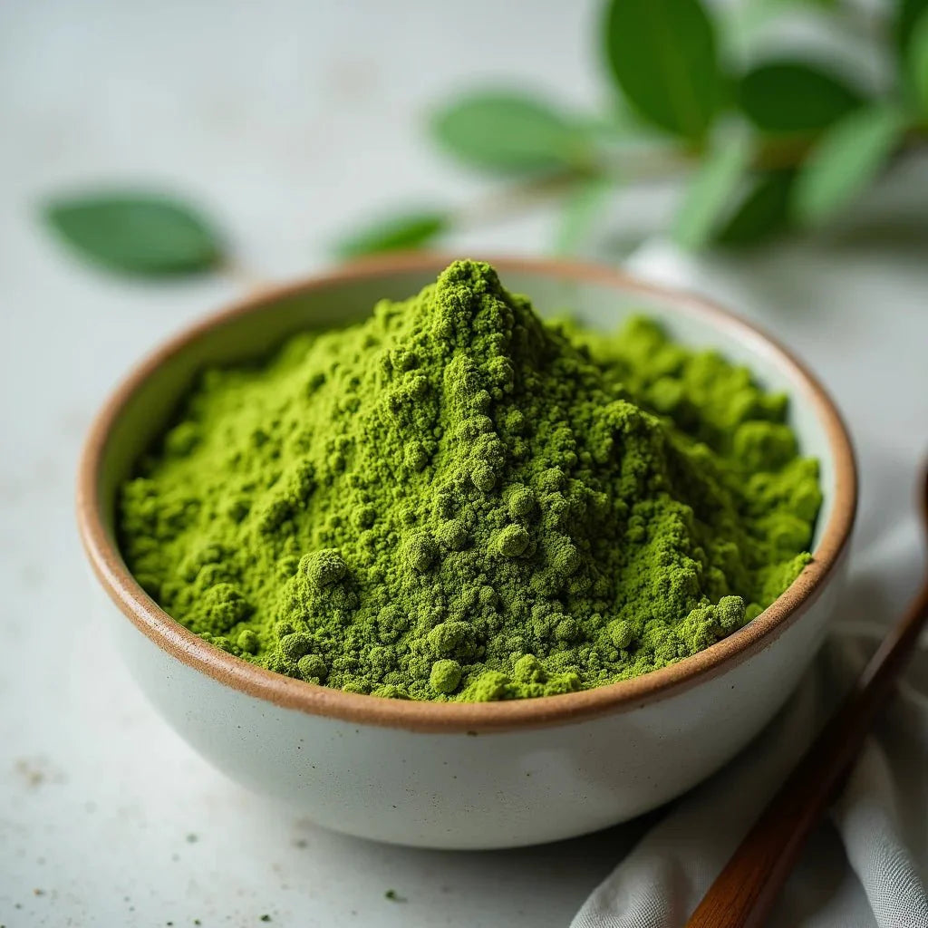 Matcha met matcha set, kom en bamboe klopper