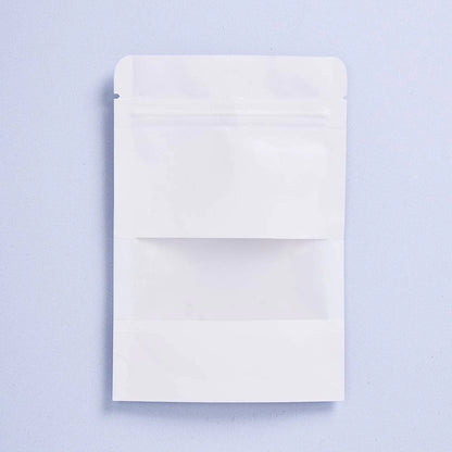 Witte Ziplock Zakjes met Venster – Meerdere Formaten