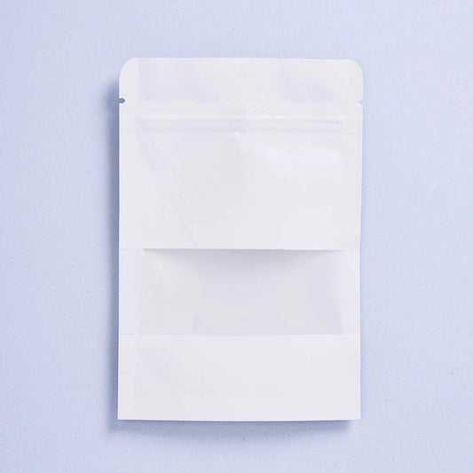 Witte Ziplock Zakjes met Venster – Meerdere Formaten
